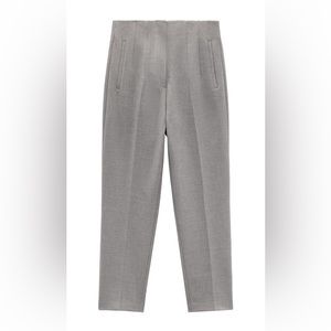 Zara High Waist Pants - Light Gray - 7102/562